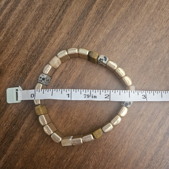 Universal Thread Semi Precious Stone Gold Toned necklace and matching br… - Picture 6 of 6